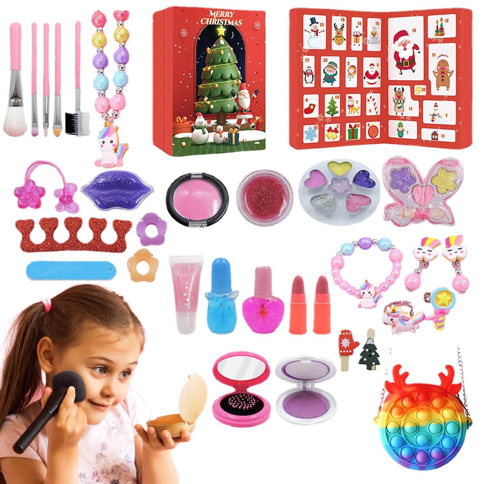 24-Day Christmas Beauty Advent Calendar with Cosmetic Kits - Makeup Gift Set for Teen Girls | Holiday Countdown Calendar for Christmas Gifts & Stocking Stuffers | Perfect for Holiday Parties, Secret Santa & Beauty Lovers