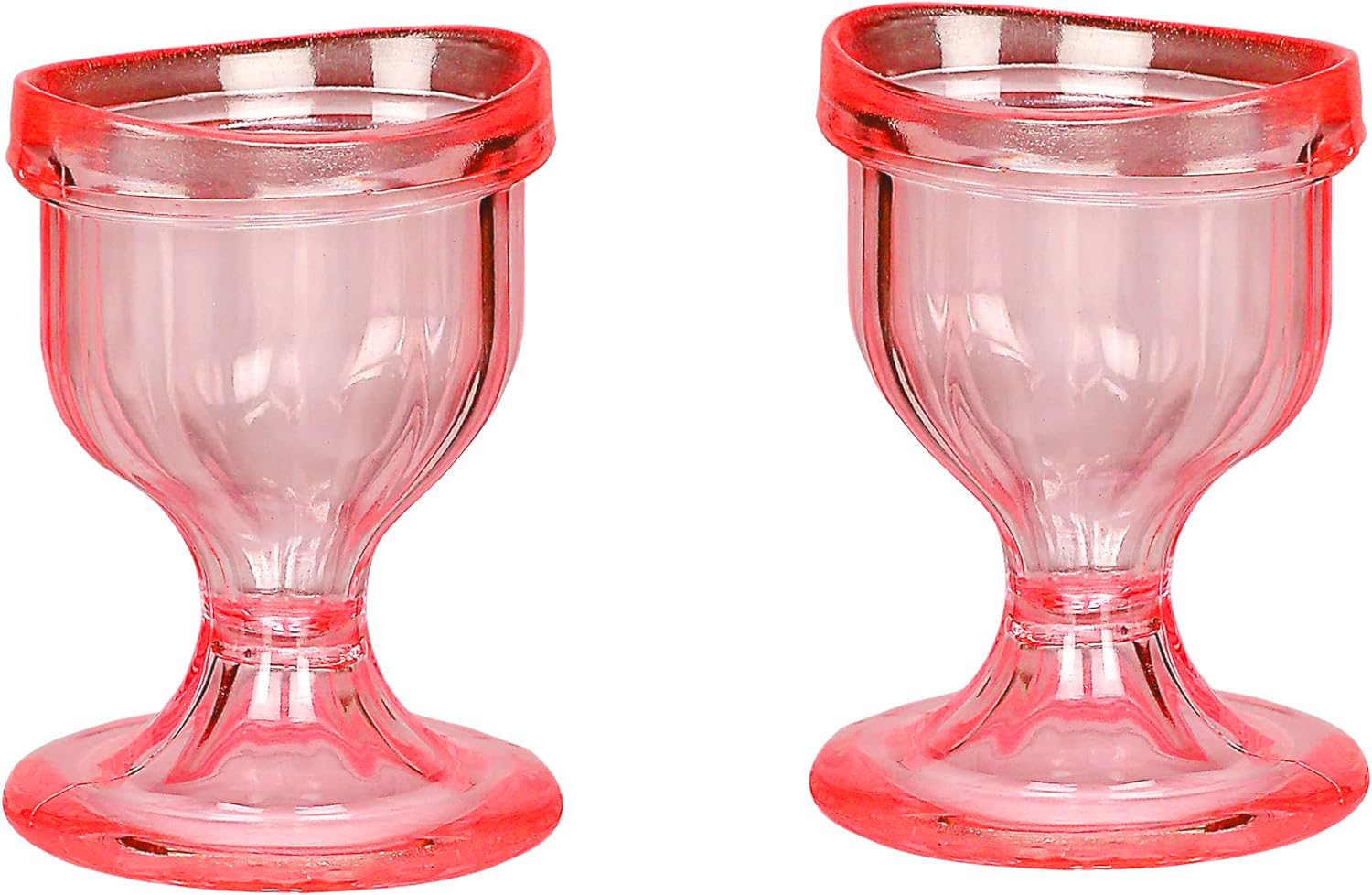 Soulvine Eye Wash Cups for Effective Eye Cleansing - Snug Fit Eye-Shaped Rim | Eye Cleaner Solution for Tired Eyes, Eyestrain, Makeup Removal & Dust Relief | Portable Eye Wash Kit for Contact Lens Wearers & Makeup Artists (Orange) - Perfect for Home, Office & Travel Use