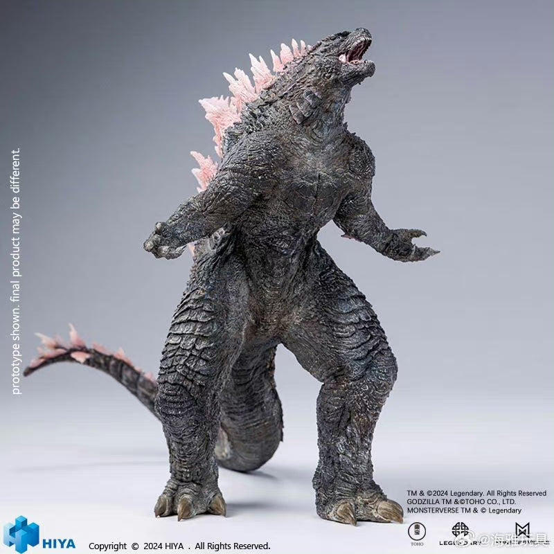 HIYA 7-inch 18cm Stylist Series Godzilla vs Kong The New Empire Godzilla Evolved Version PVC Action Figure - Collectible Movie Monster Toy for Display & Gifts