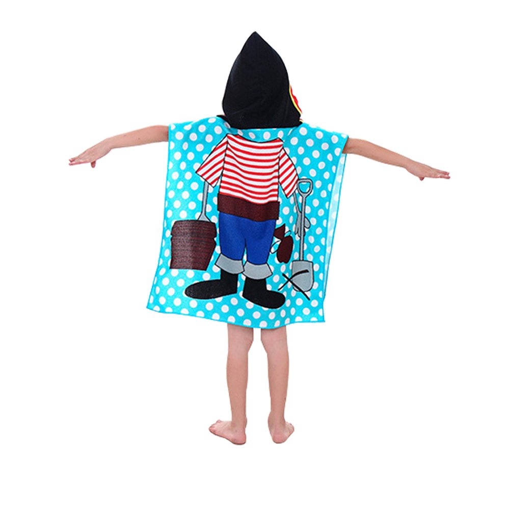 Pirates Themed Hooded Baby Bath Towel - 24