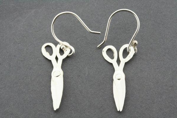 Sterling Silver Scissors Hook Earrings - Elegant & Unique Jewelry for Women - Perfect for DIY Enthusiasts, Fashion Lovers & Gift Giving