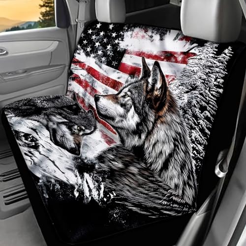 1 Wolf American Flag