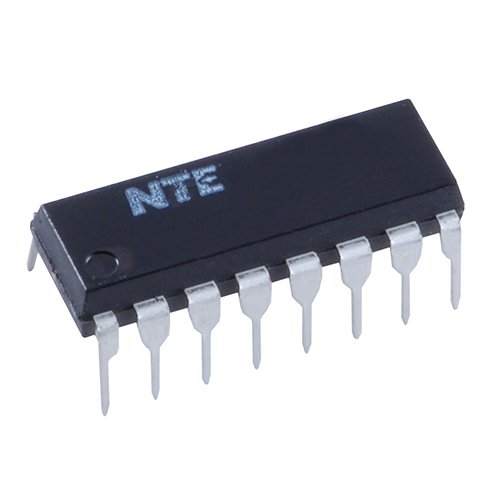 NTE7483 TTL 4-Bit Binary Full Adder IC with Fast Carry, 5.5V, 16-Pin DIP - Ideal for Digital Circuits, Calculators & Computer Arithmetic Units