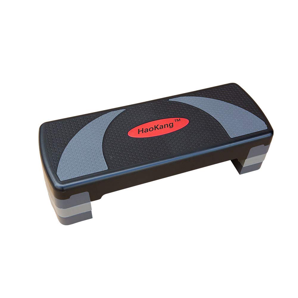 Adjustable Aerobic Stepper Platform - 3 Level Height Fitness Step for Home Workouts, Cardio Exercise & Sports Training - Perfect for Step Aerobics, HIIT & Strength Training at Home or Gym