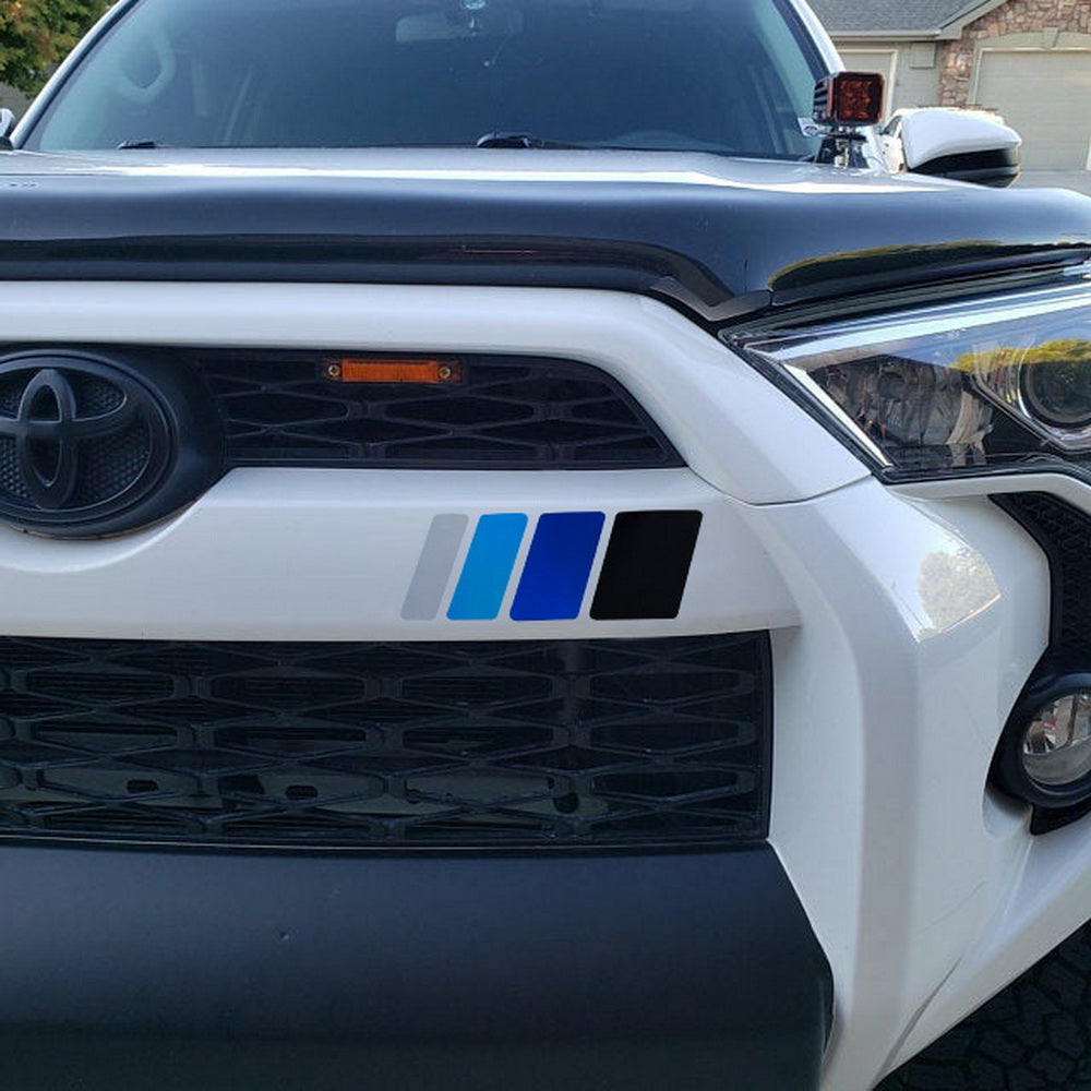 13 Inch Neo Retro Style Four Wave Stripe Decal Sticker for Toyota/Lexus - Waterproof Vinyl Car Decoration for Side Door & Hood - Perfect for Customizing Sedans, SUVs and Trucks