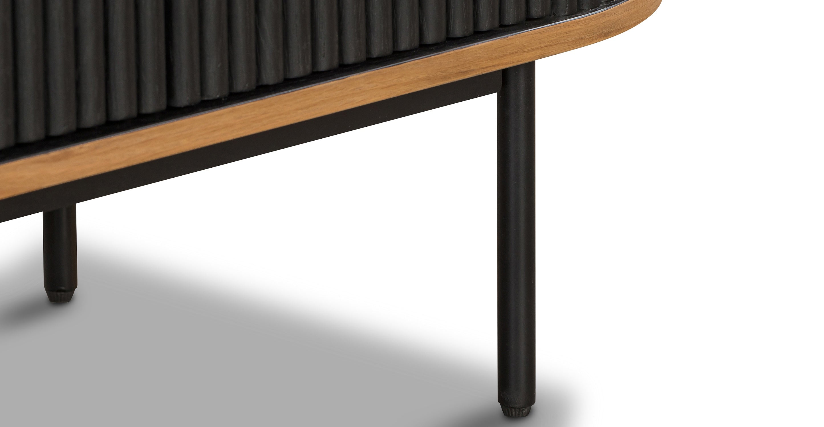 Modern Noir Sideboard - Stylish Mid-Century Buffet Cabinet for Dining Room & Living Room Storage | Perfect for Home Decor & Organizing Dishes, Linens & Entertainment Essentials