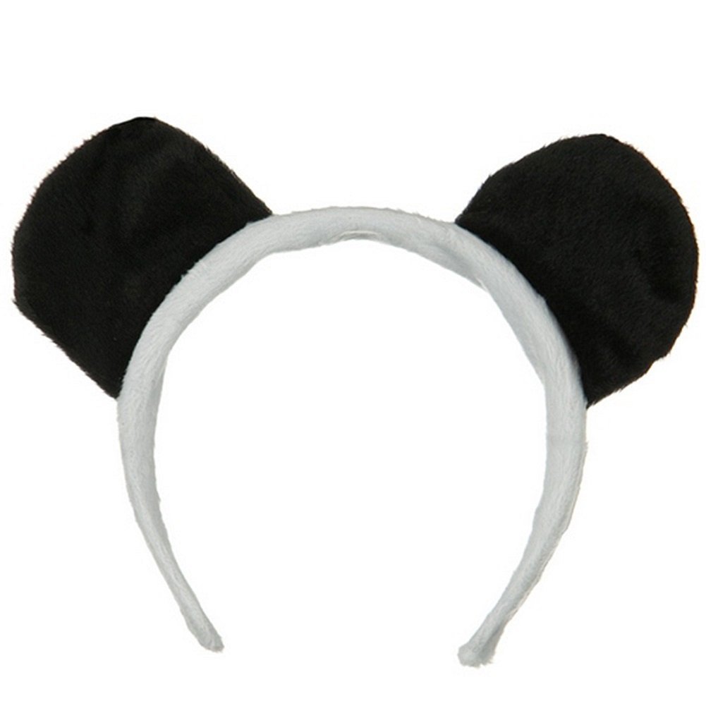 Kids Panda Bear Ears Headband - Adjustable Costume Accessory for Dress Up & Play | Perfect for Halloween, Cosplay, Birthday Parties & Pretend Play