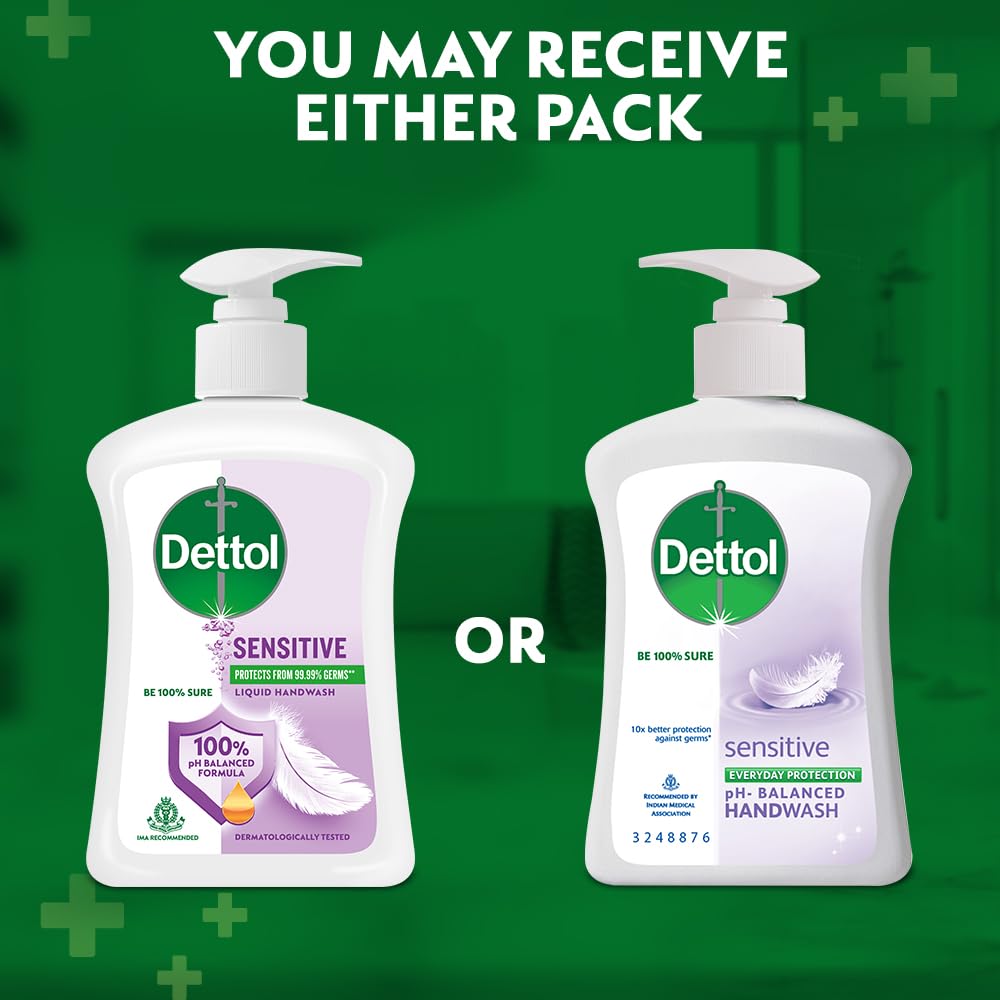 Dettol Sensitive Hand Wash 200ml - Gentle for Daily Hygiene