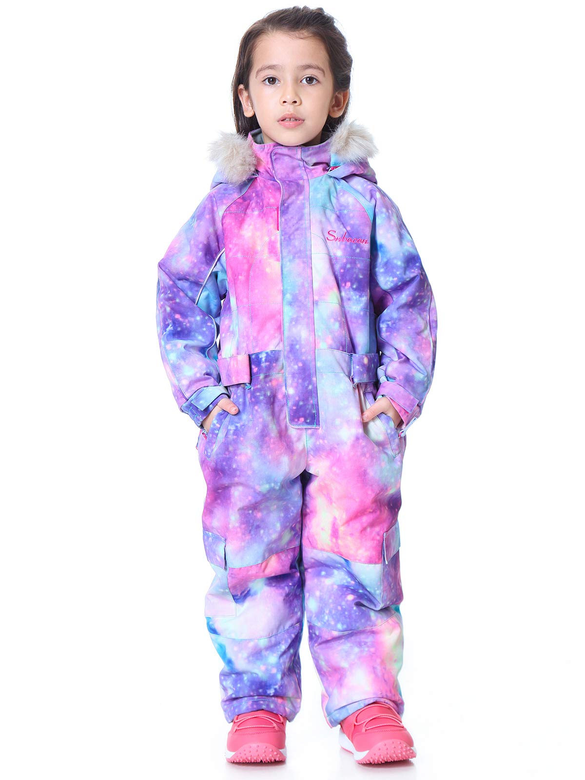Waterproof Kids Snowsuit - Winter One Piece Coverall for Boys & Girls - Ski Suit Jacket for Cold Weather - Perfect for Snow Play, Skiing & Outdoor Winter Activities