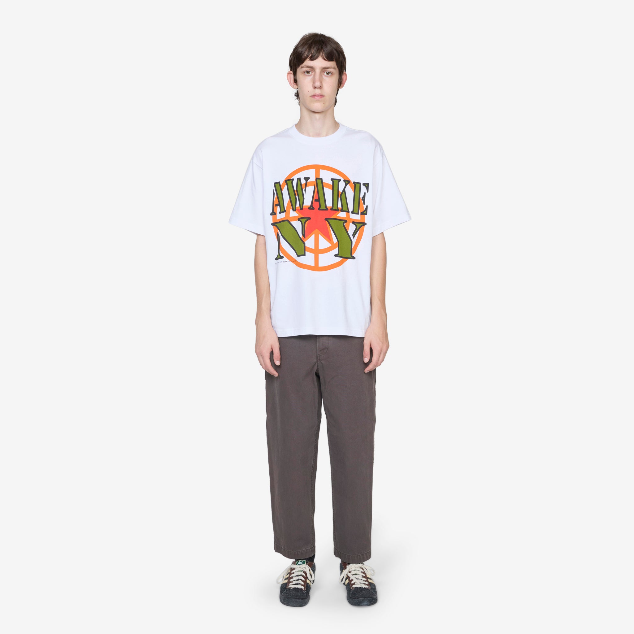 Crosshair Graphic T-Shirt for Men - White Cotton Tee for Casual Wear, Street Style & Everyday Outfits