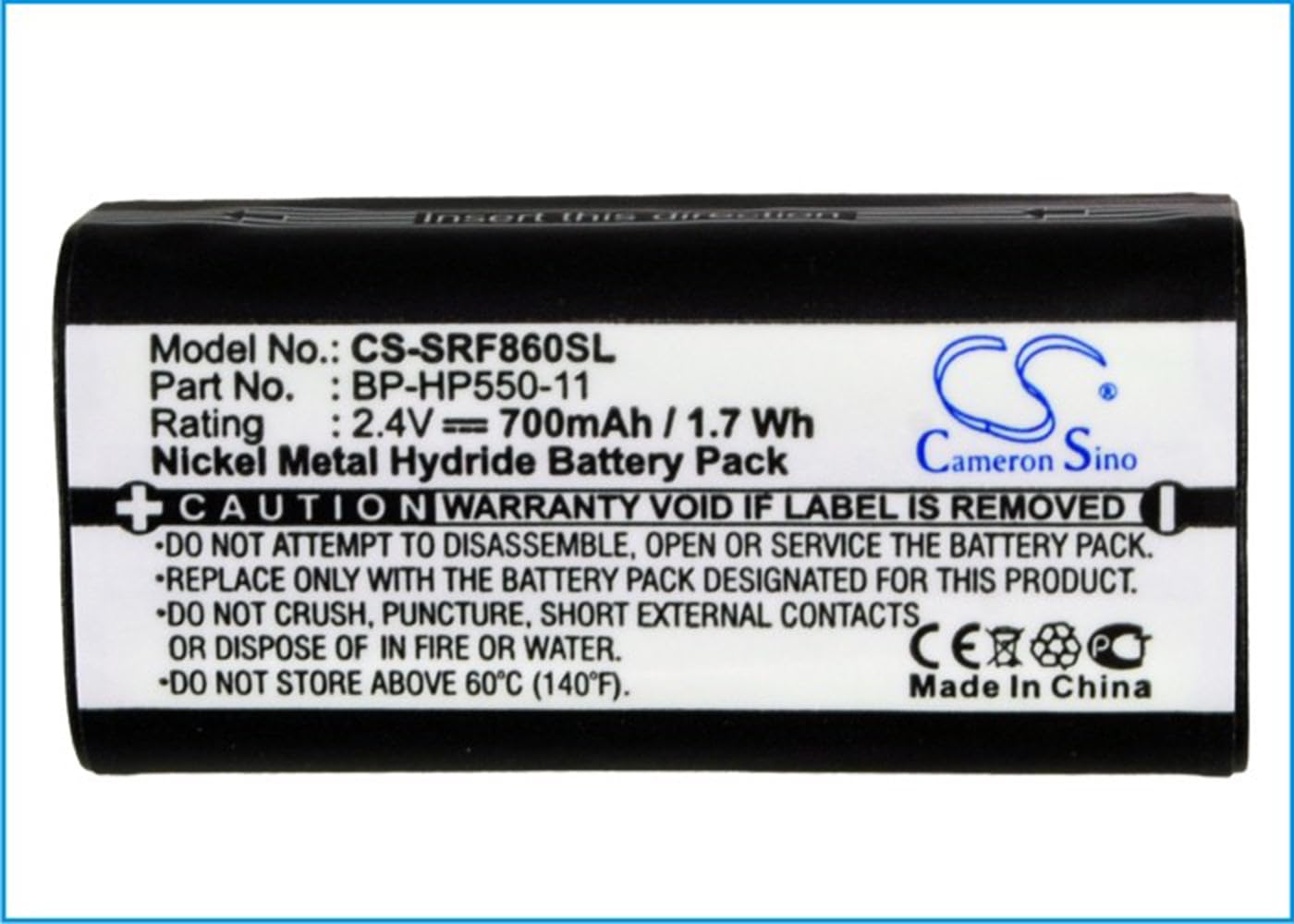 VINTRONS BP-HP550-11 Replacement Battery for Sony MDR-RF840RK Wireless Headphones - Long Lasting Power for Home Theater, Gaming & Music Listening