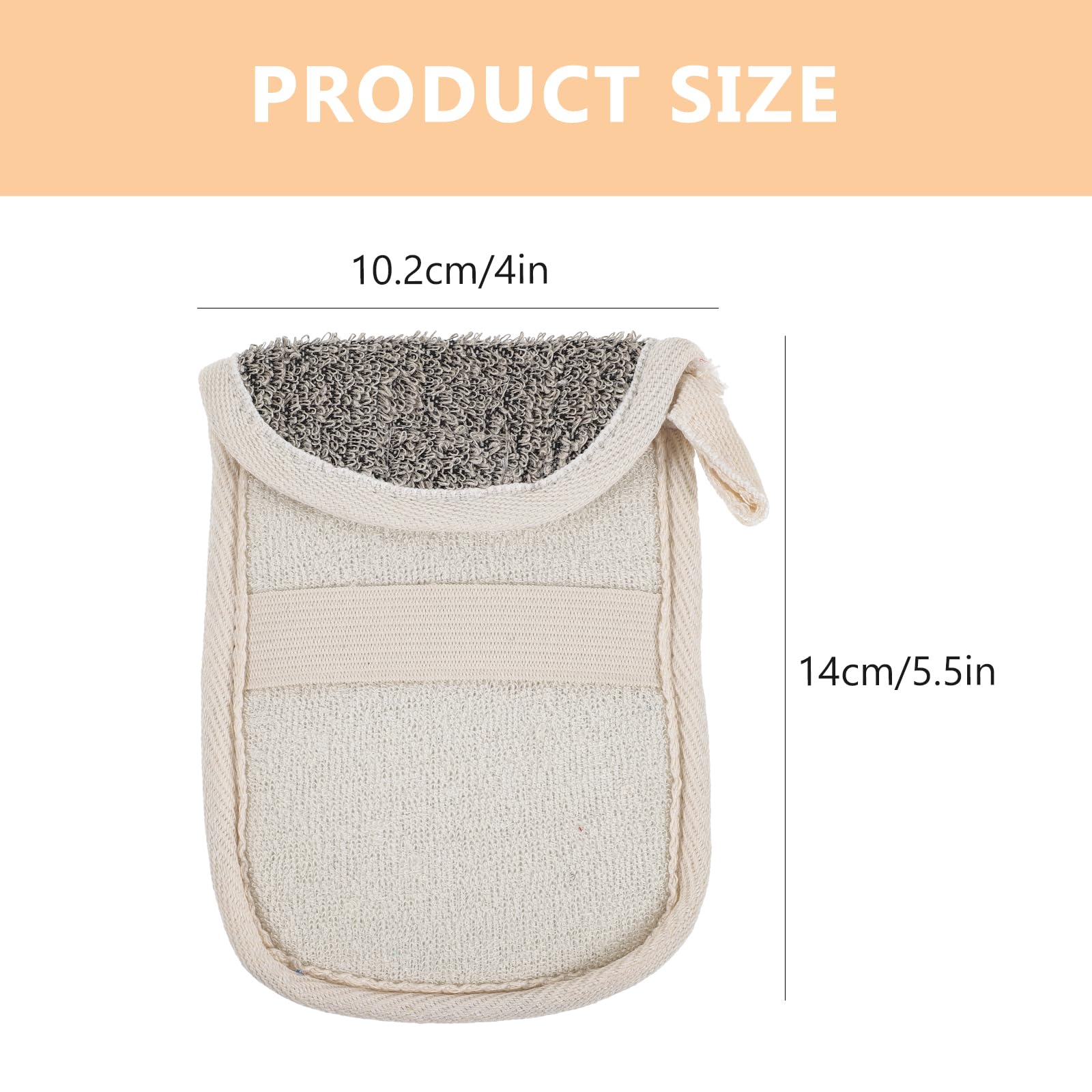 FOMIYES 4-Pack Exfoliating Soap Saver Pouches with Drawstring - Bath Sponge Holder, Soap Pocket & Body Scrubber for Shower - Hanging Rope Bags Create Rich Lather (Ideal for Travel, Gym & Sensitive Skin)