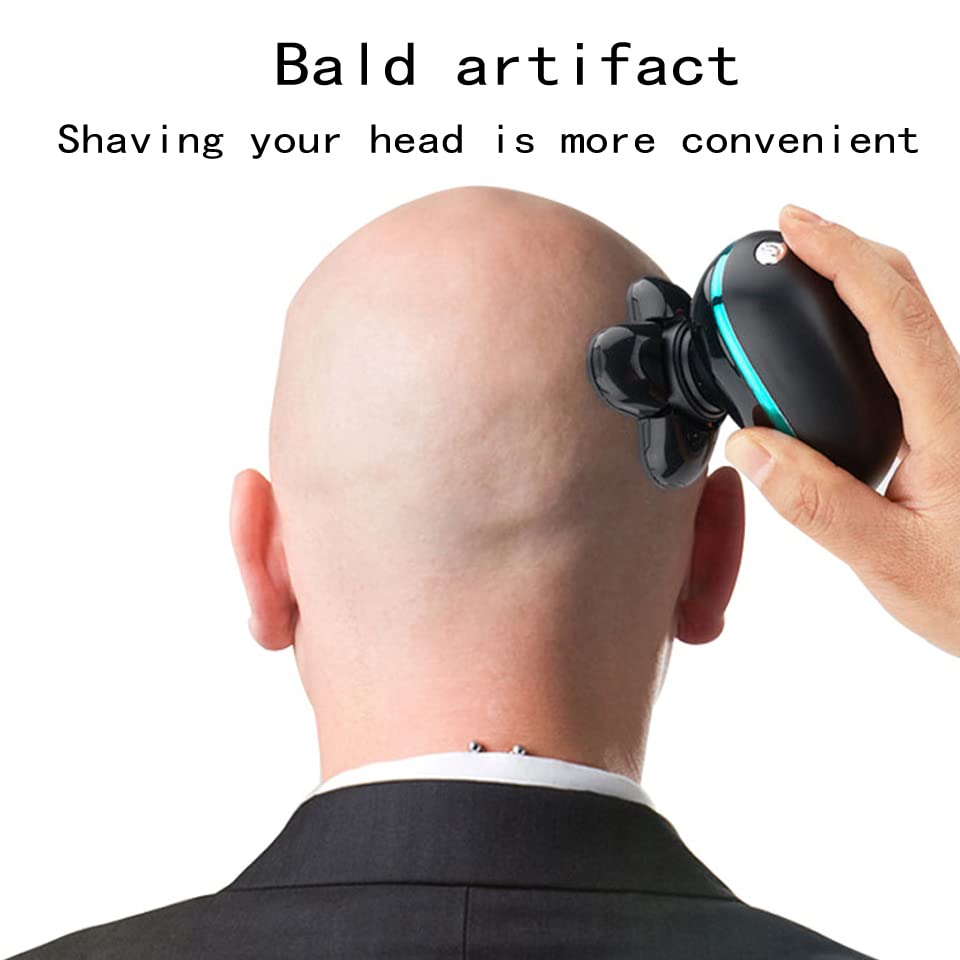 5-in-1 Electric Head Shaver for Bald Men - Waterproof USB Rechargeable Razor with Beard Trimmer & Hair Clipper | Perfect for Travel, Gym & Daily Shaving (Color: Suit)
