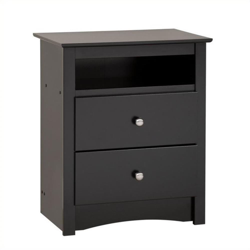 Home Square 3-Piece Queen Bedroom Set with Storage Bed & 2 Tall 2-Drawer Nightstands - Perfect for Small Space Organization & Modern Bedroom Decor