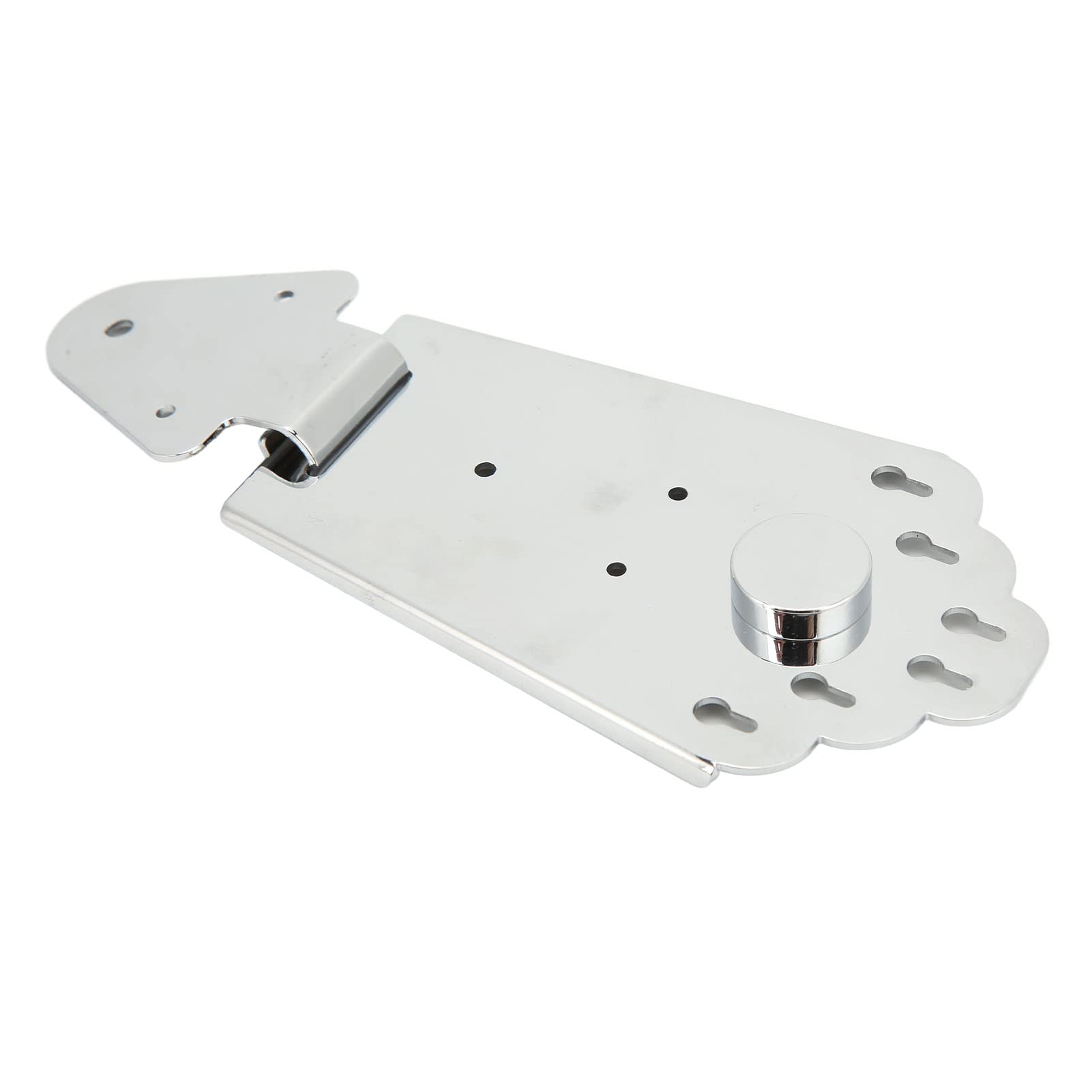 Jeanoko Jazz Guitar Bridge - High Reliability & Durable Electric Guitar Replacement Part for Semi-Hollow Body Guitars | Silver Finish | Perfect for Jazz, Blues & Rock Performances