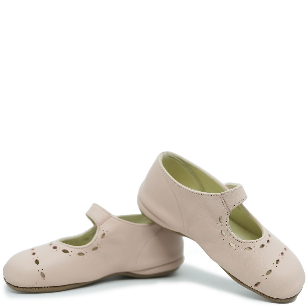 Pepe Pink Cutout Mary Jane Shoes - Women's Fashion Ballet Flats for Casual & Office Wear - Perfect for Spring & Summer Outfits