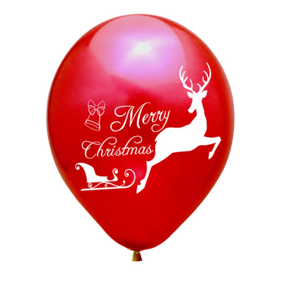 40pcs Christmas Party Balloon Garland Set - Santa, Deer & Shining White Latex Balloons for Xmas Tree Decorations, Holiday Home & Office Party Decor