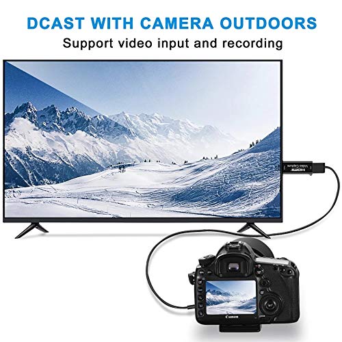 SUMPIGGER 4K HDMI Video Capture Card - USB 3.0/2.0 Compatible DSLR Camera Recorder for Live Streaming & Recording | 1080P HD Audio Video Grabber for Gaming, Podcasting, and Video Conferencing