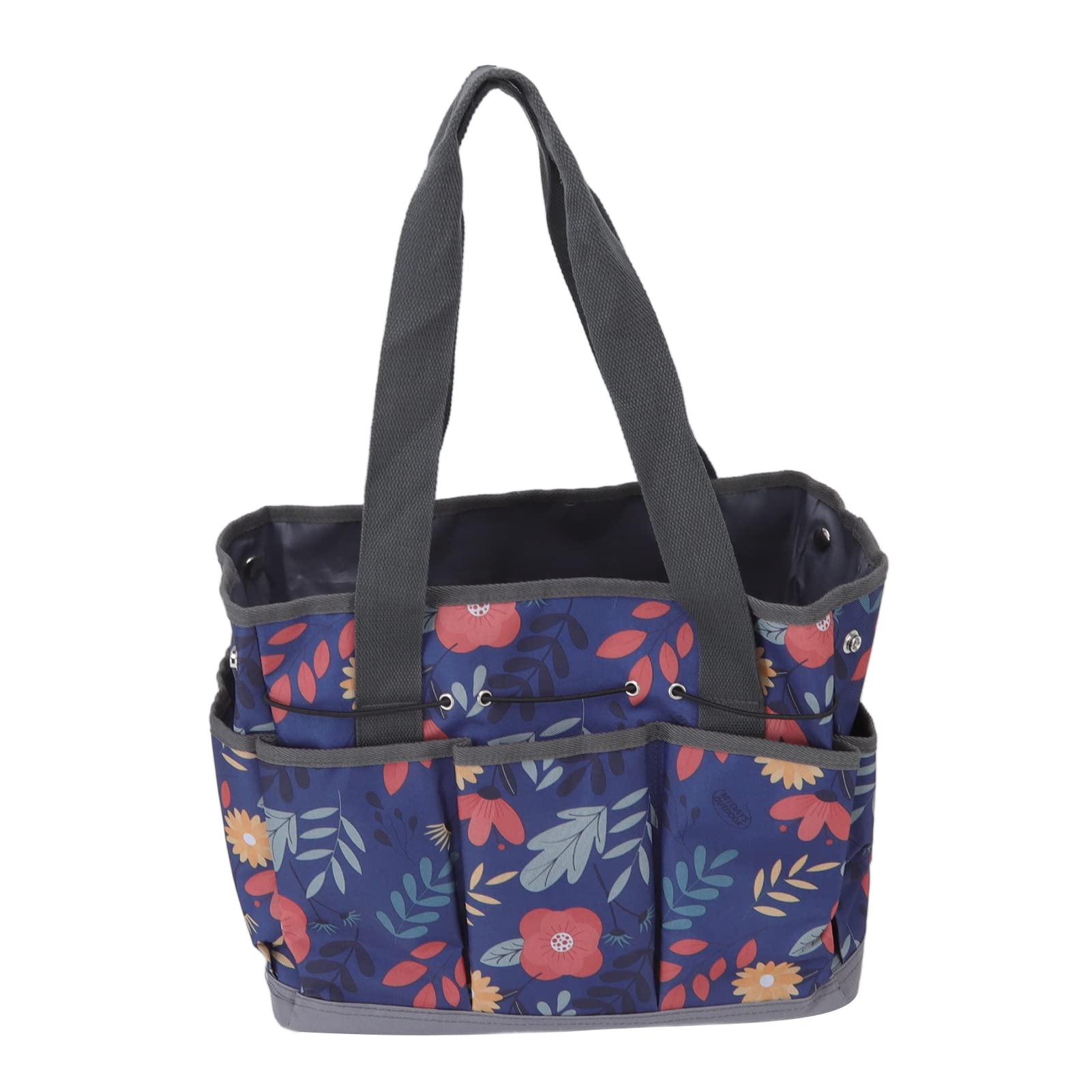Durable Waterproof Garden Tote Bag with Multiple Pockets - Portable Gardening Tool Organizer for Outdoor Work, Home & Yard (Blue) - Perfect for Carrying Pruners, Gloves & Planting Supplies