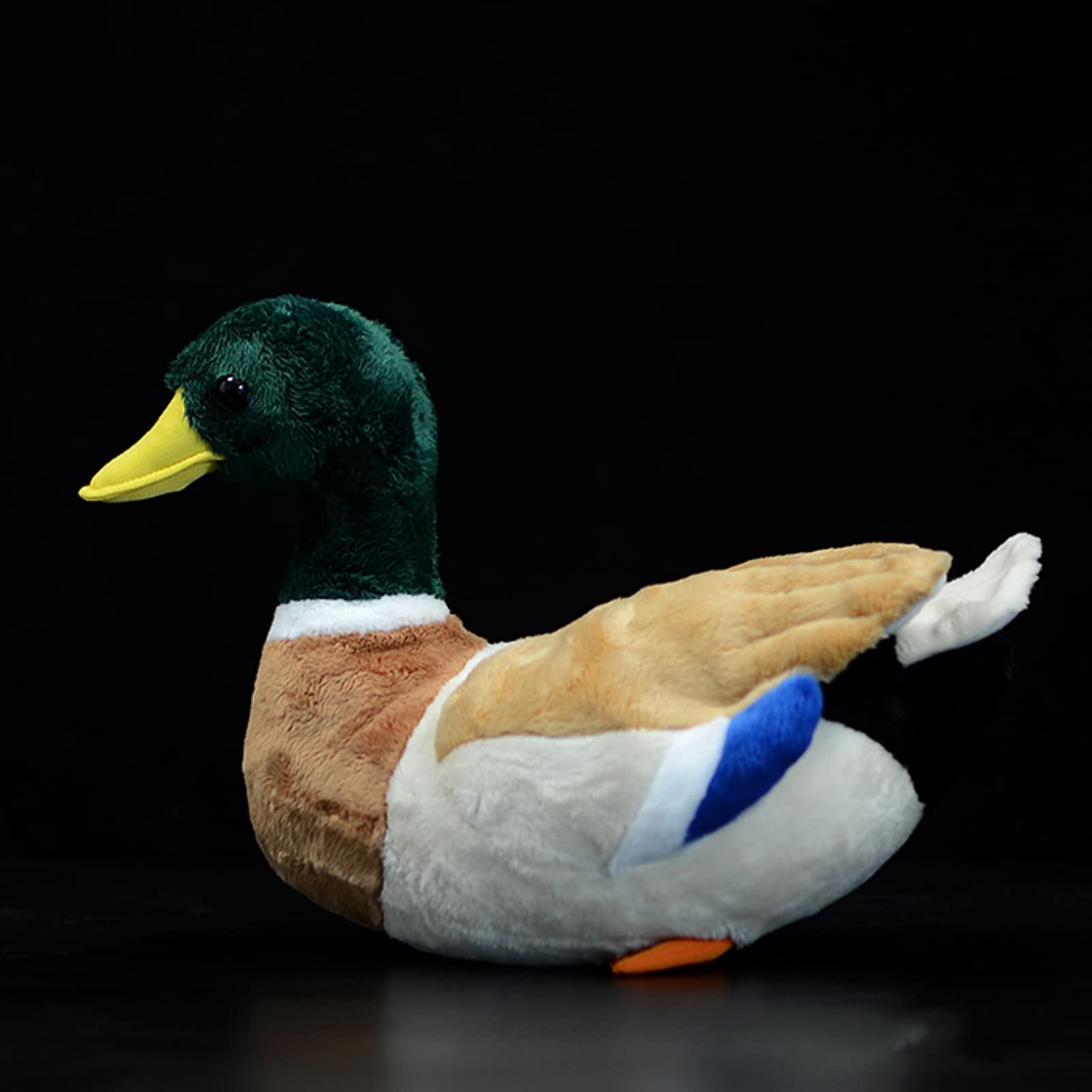 Realistic Duck Plush Toy - Super Soft Mallard Stuffed Animal for Kids, Home Decor & Gifts (Green 12.2
