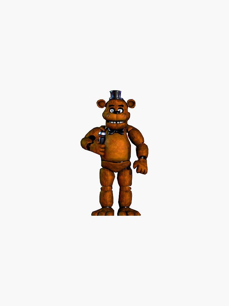 Five Nights at Freddy's Freddy Fazbear Waterproof Vinyl Stickers - Decals for Hydro Flask, Laptop, Skateboard & More - Perfect for Water Bottles, Tech Devices & DIY Projects