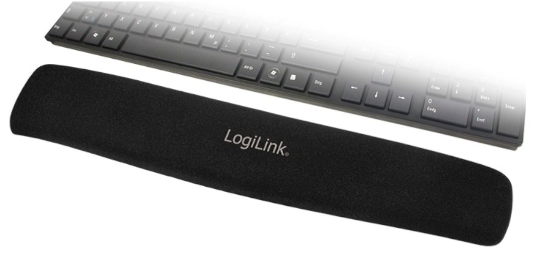 Ergonomic Gel Keyboard Wrist Rest - Black for Comfortable Typing