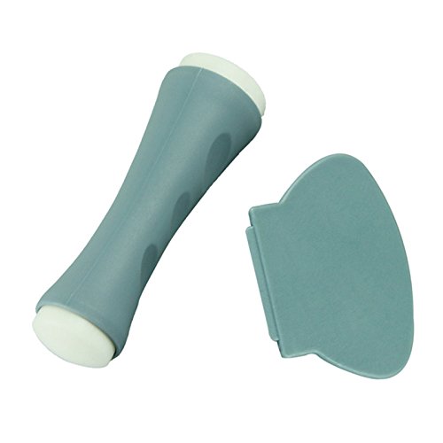 Professional Dual-Ended Silicone Nail Stamp Scraper & Stamper - High-Quality Rubber Transfer Stamping Plate for Nail Art Designs | Perfect for DIY Manicures, Salon Use & Nail Art Enthusiasts