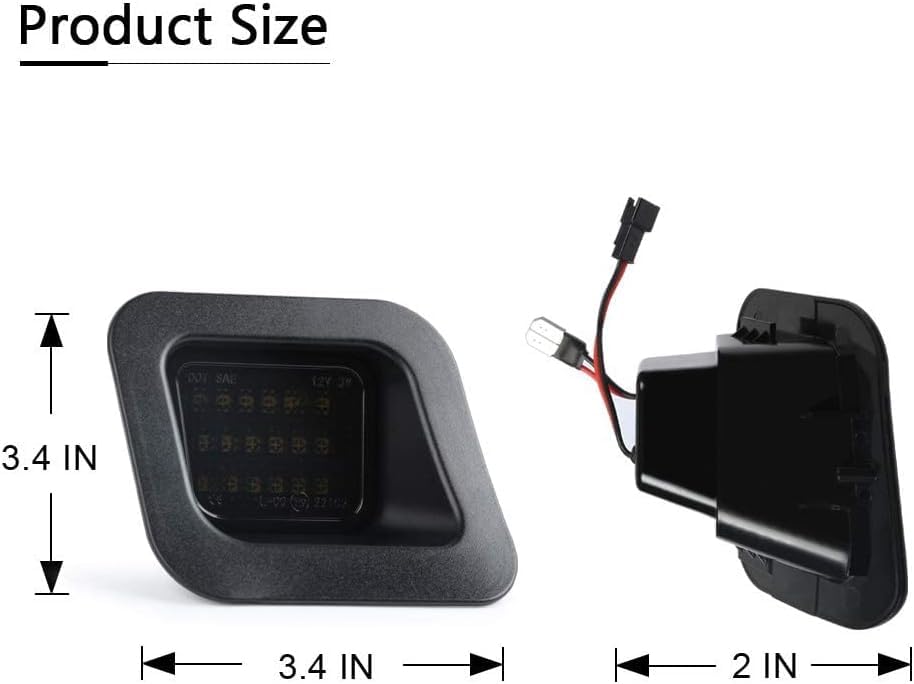 Gempro LED License Plate Light Lamp Assembly - 6000K Xenon White LED Replacement for 2003-2018 Dodge RAM 1500/2500/3500 Pickup Truck - Durable & Bright Lighting for Night Driving & Enhanced Visibility