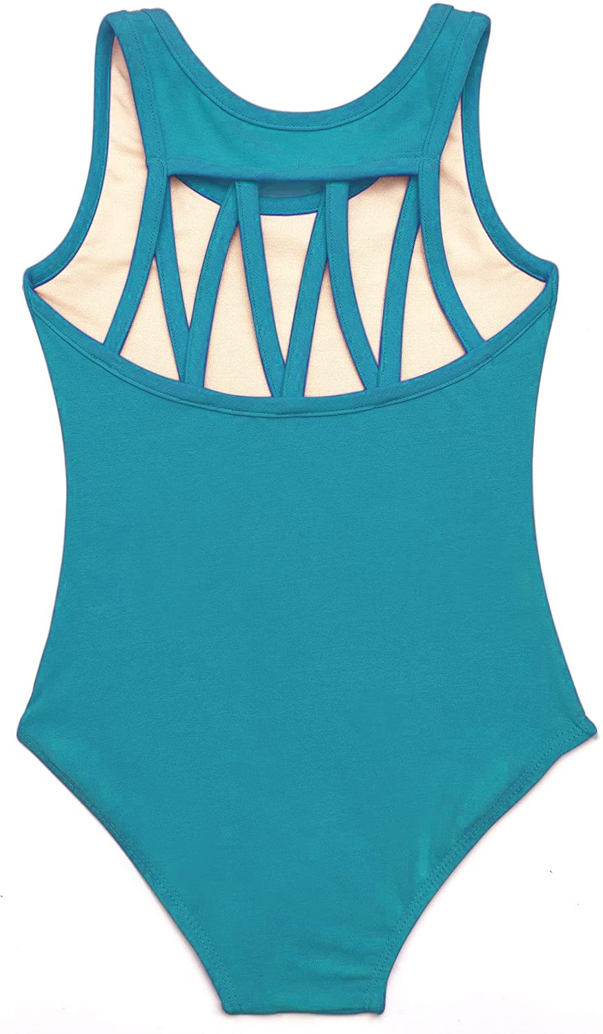 DANSHOW Girls' Tank Dance Leotard with Back M Straps - Ballet, Jazz, Gymnastics & Performance Wear for Kids