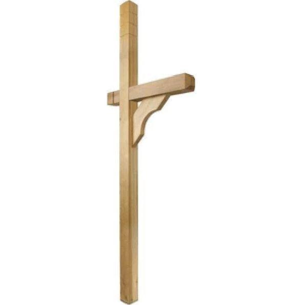 Pressure Treated Yellow Pine Mailbox Post - Durable Outdoor Mailbox Stand for Home & Garden, Perfect for Driveway, Yard, and Front Porch Installation