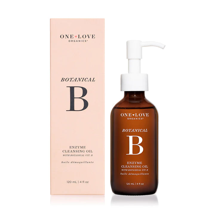 One Love Organics Botanical B Cleansing Oil - Organic Facial Cleanser for Sensitive Skin | Gentle Makeup Remover & Hydrating Face Wash | Perfect for Daily Skincare Routine & Travel