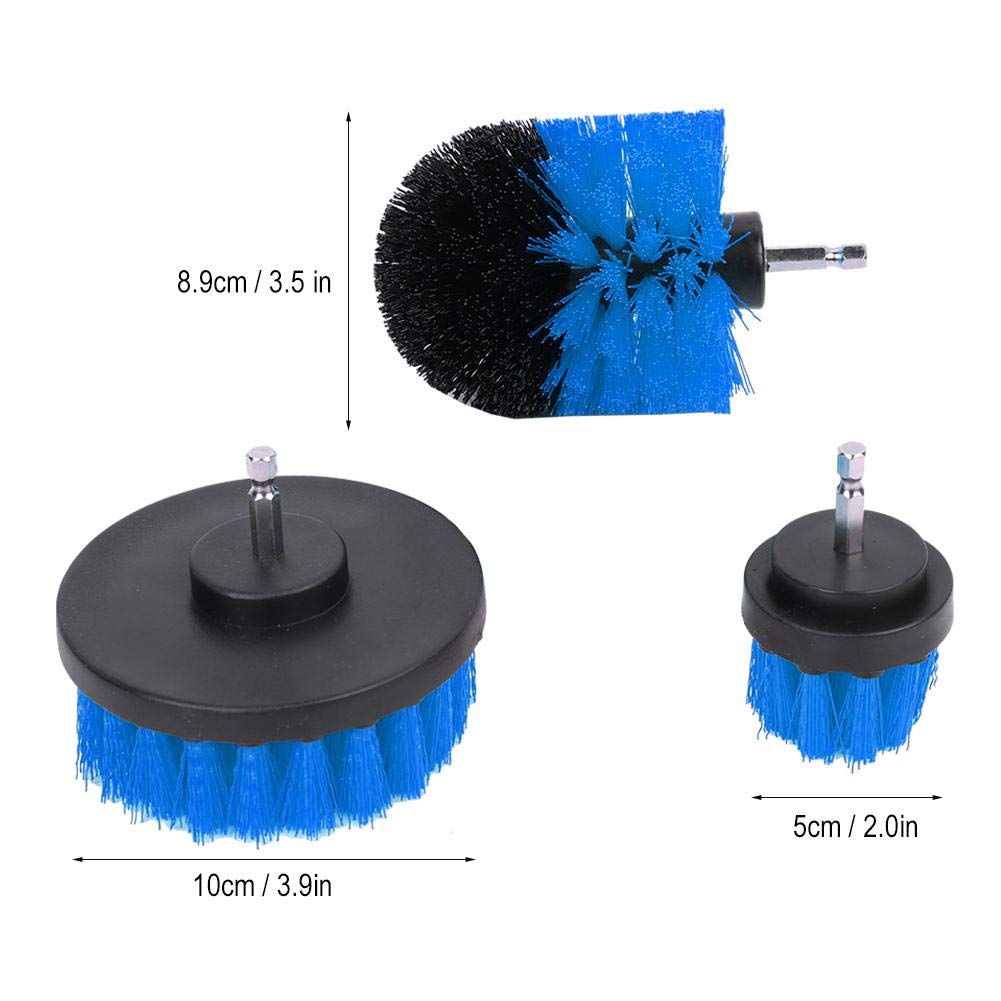 Electric Drill Power Scrubber Brush Kit with Extendable Attachment - Spin Scrubber Pads & Brushes for Deep Cleaning (Blue) - Perfect for Bathroom Tiles, Kitchen Sinks & Grout Cleaning