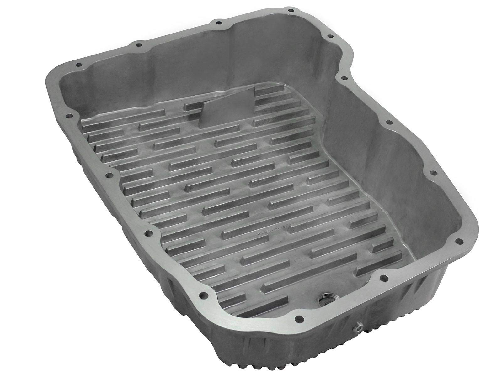 aFe Power 46-70060 Raw Aluminum Transmission Pan for Dodge Diesel Trucks - Heavy-Duty Performance Upgrade for Towing & Off-Road Use