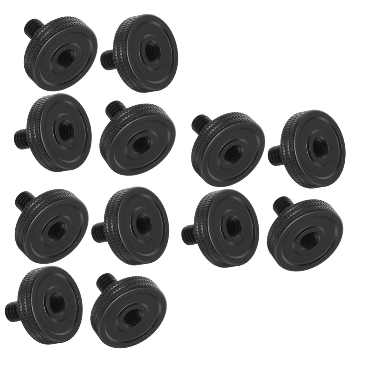 Homoyoyo 12 Pcs 1/4 Inch Camera Thumb Screws - Aluminum Alloy Quick Release Mounting Screws for DSLR Cameras, Flash & Tripod | Perfect for Photography, Videography & Studio Equipment