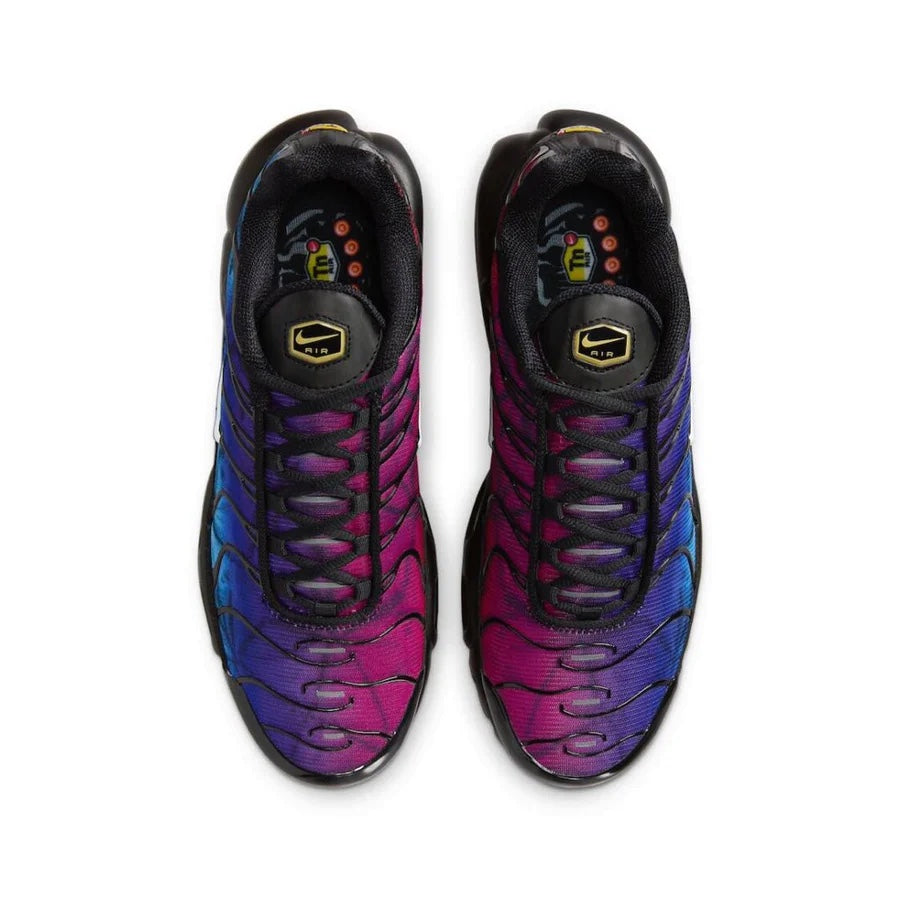 Nike Air Max Plus 25th Anniversary Sneakers - Black, Varsity Red & White Colorway - Men's Running Shoes for Gym, Workout & Casual Wear