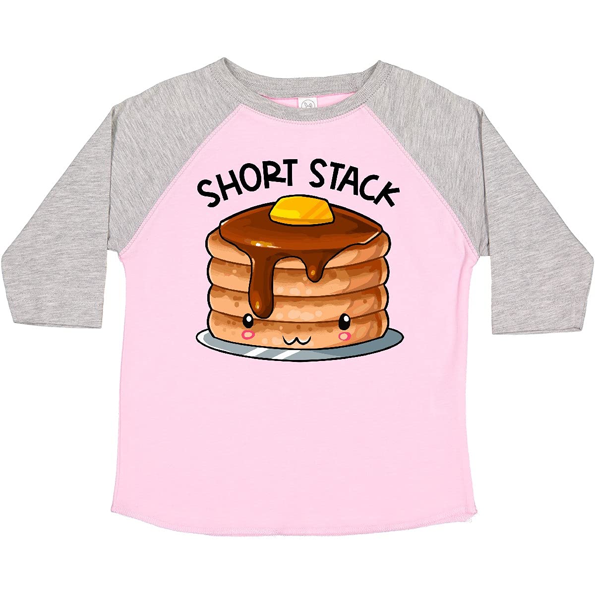 Inktastic Cute Pancake Breakfast Toddler T-Shirt - Adorable Kids Graphic Tee for Boys & Girls - Perfect for Breakfast, Brunch & Family Outings