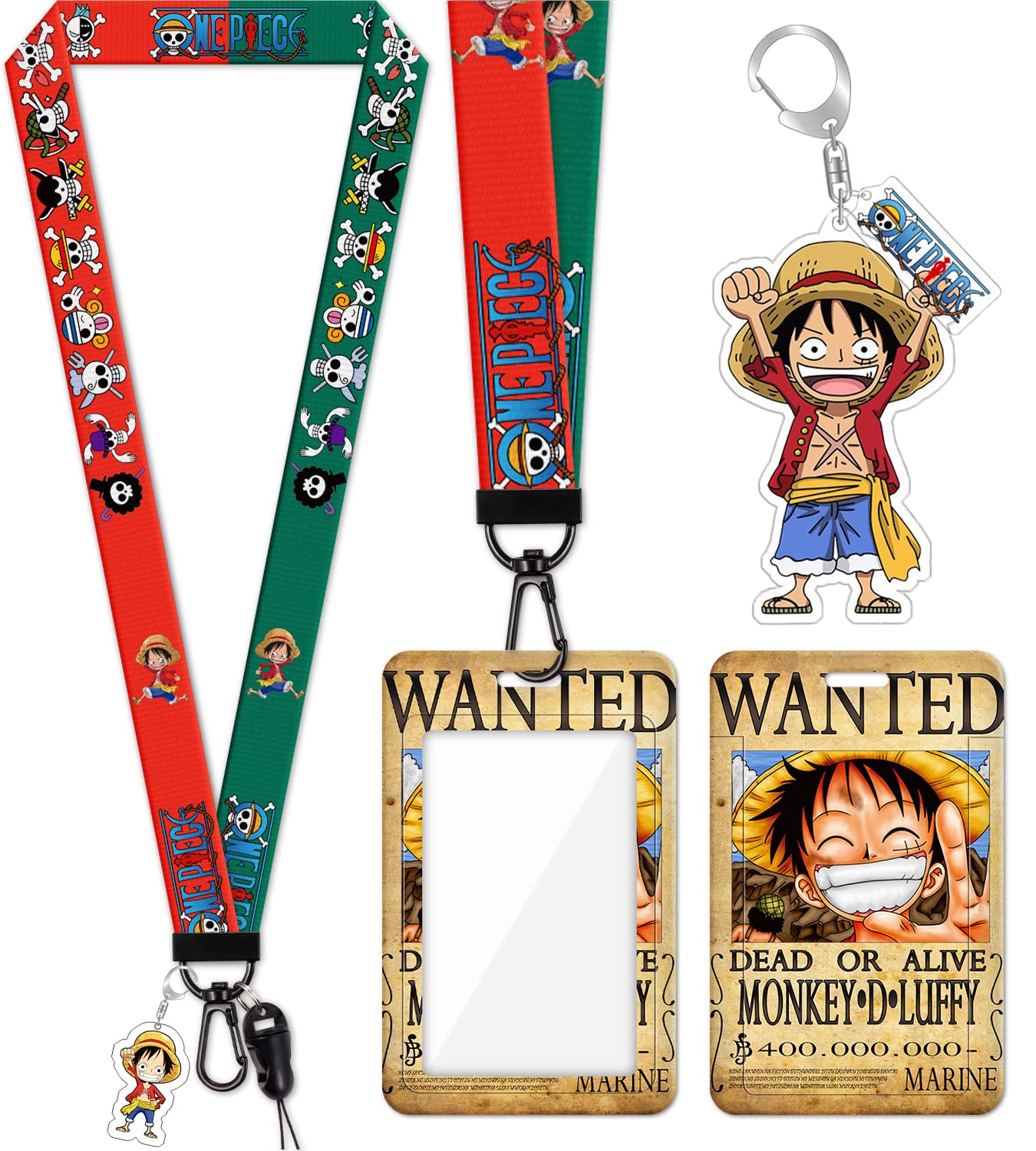Cute Anime Lanyard with ID Badge Holder for Keys - Office & School Use