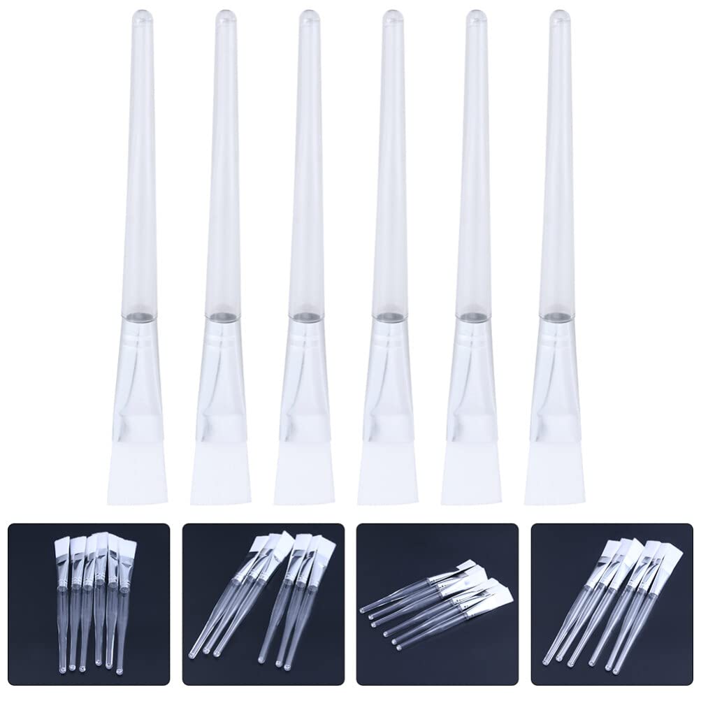 EXCLUZO 6-Piece Reusable Facial Mask Brush Set - Professional Makeup Applicator for Sheet Masks, Skincare & Beauty Tools - Perfect for At-Home Spa, Self-Care Routine & Cosmetic Application