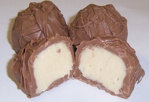 Scott's Cakes Premium Milk Chocolate Covered Apricot Truffles - 1 Pound Gift Box with Daisy Design | Perfect for Holidays, Birthday Gifts & Gourmet Dessert Platters