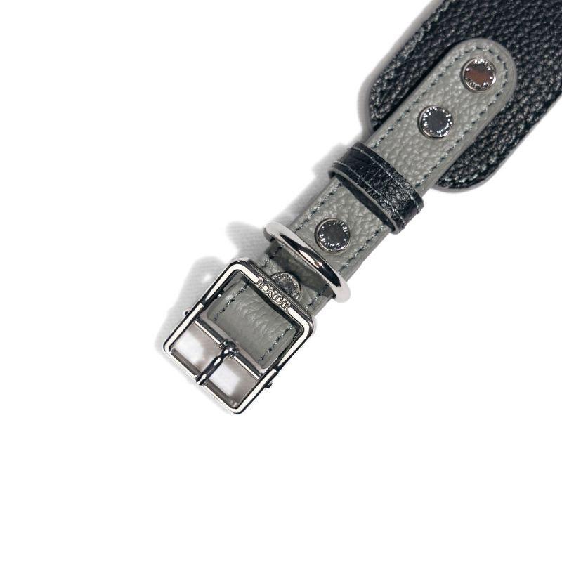 Premium Indigo Blue Leather Dog Collar - Adjustable & Durable Pet Collar for Small to Large Dogs - Perfect for Daily Walks, Training & Outdoor Adventures