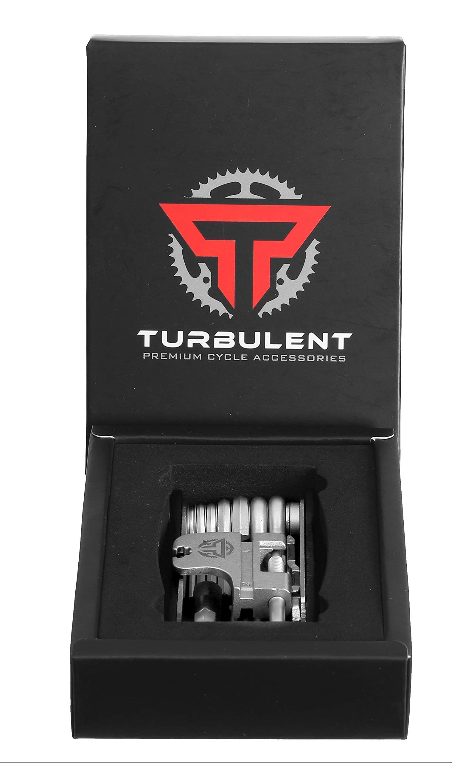 TURBULENT Bike Repair Kit - 23-in-1 Multi Tool & CO2 Tire Inflator Set for Road & Mountain Bikes | Perfect for Emergency Repairs & On-the-Go Cycling Adventures