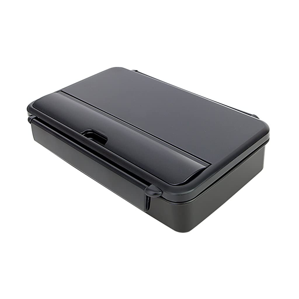 Microwave Safe Bento Box - Japanese Style Portable Lunch Container with Dividers & Cutlery - 18.6x11x9.1cm Black Food Storage for Office, School, Picnics & Travel - Leakproof Meal Prep Container
