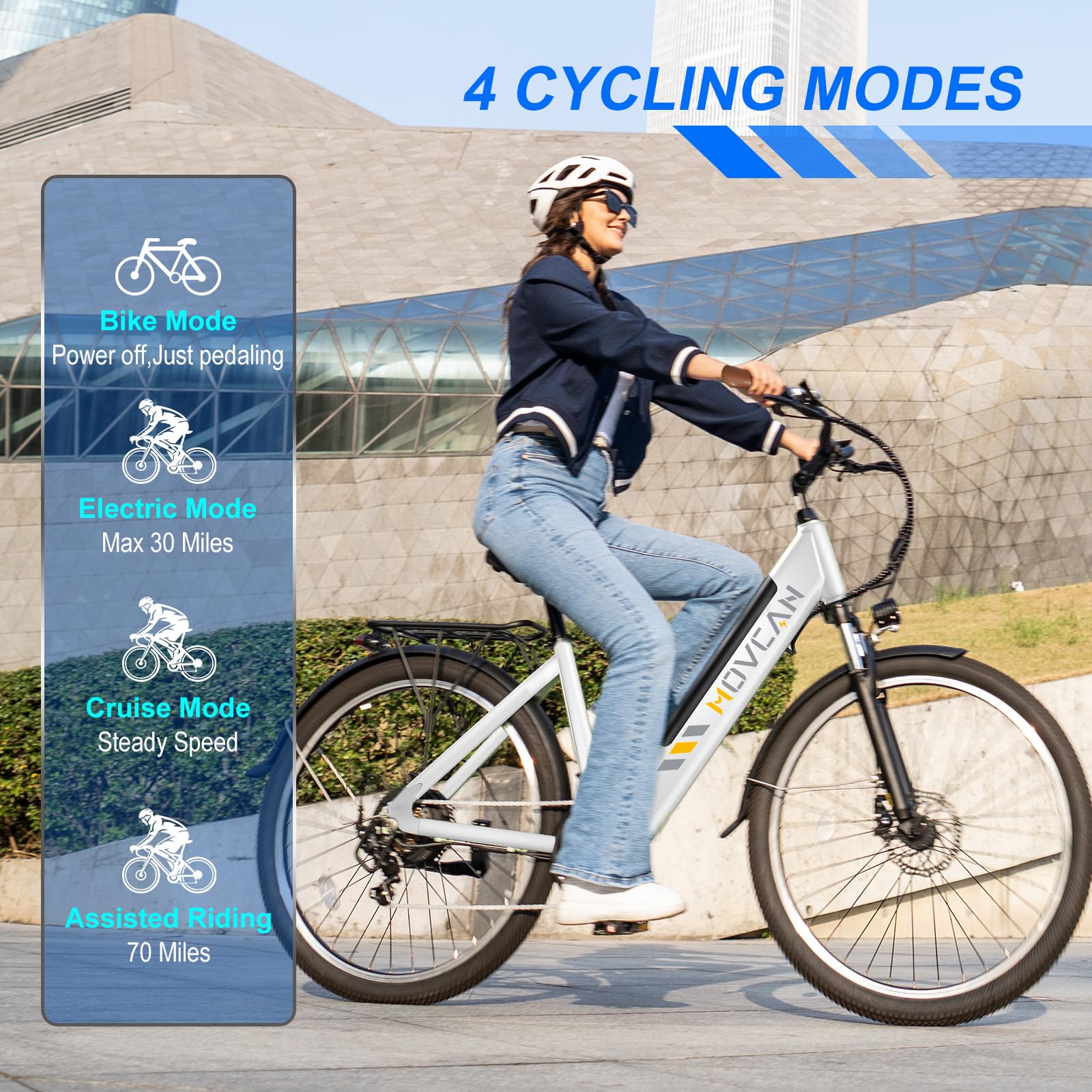 V80 1000W Electric Bike for Adults - 28MPH 48V 13Ah Removable Battery E-Bike with 26