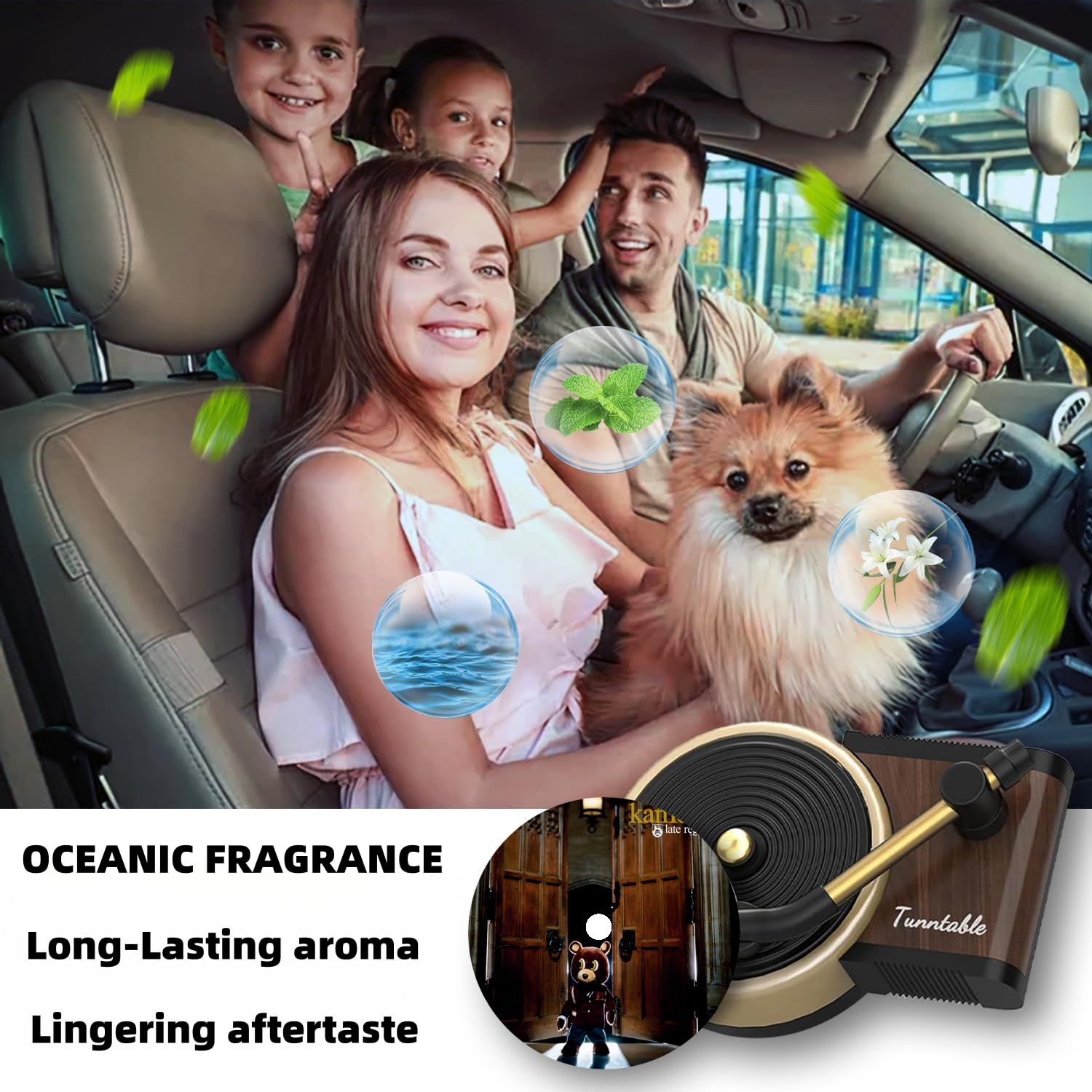 12-Piece Retro Vinyl Record Car Air Freshener Set - Car Vent Clip Diffusers & Album Cover Air Fresheners - Unique Car Accessories Gift for Music Lovers - Perfect for Road Trips & Office Decor