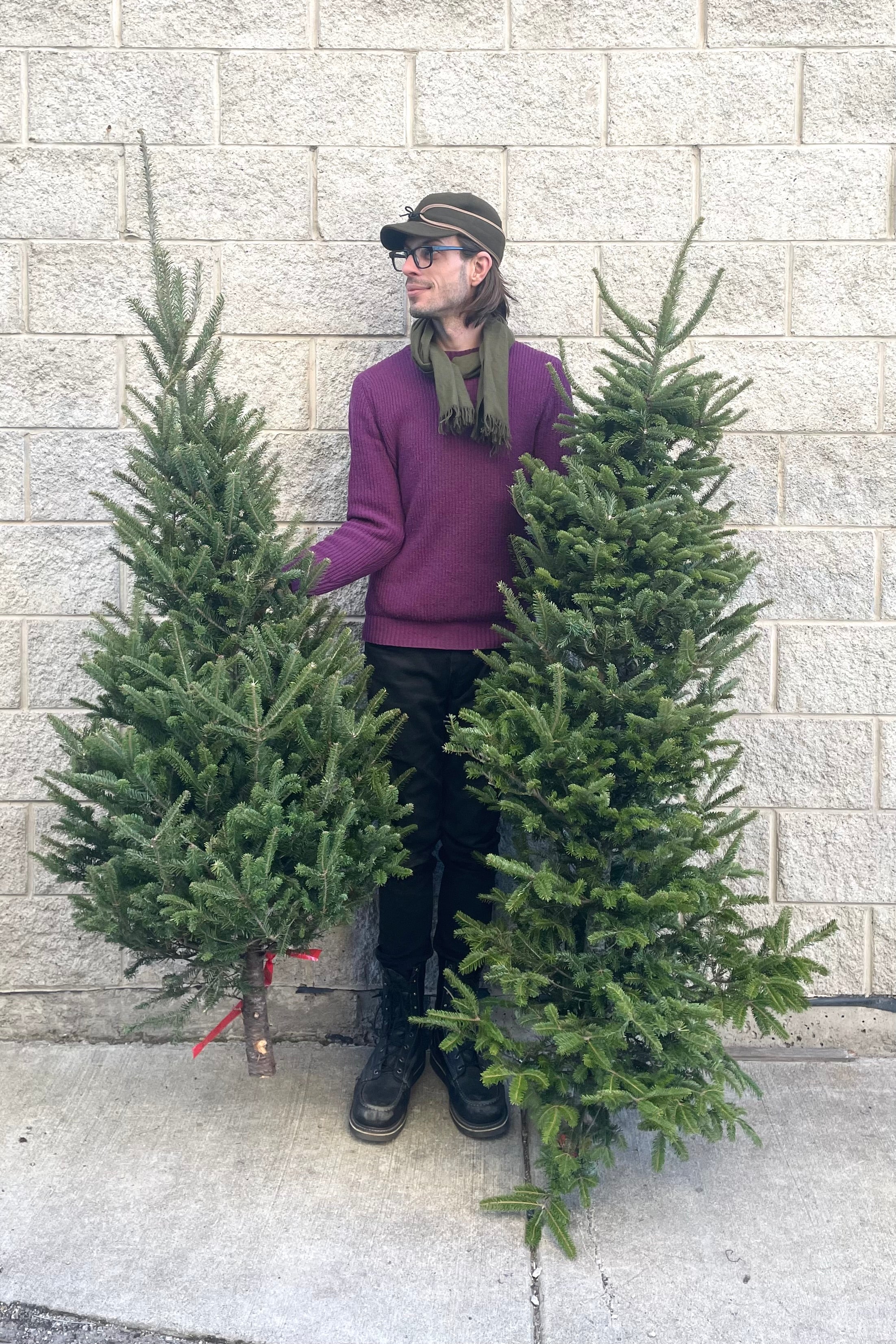 Premium 5-6 Foot Balsam Fir Christmas Tree - Realistic Artificial Holiday Decor for Home, Office & Party Decorations