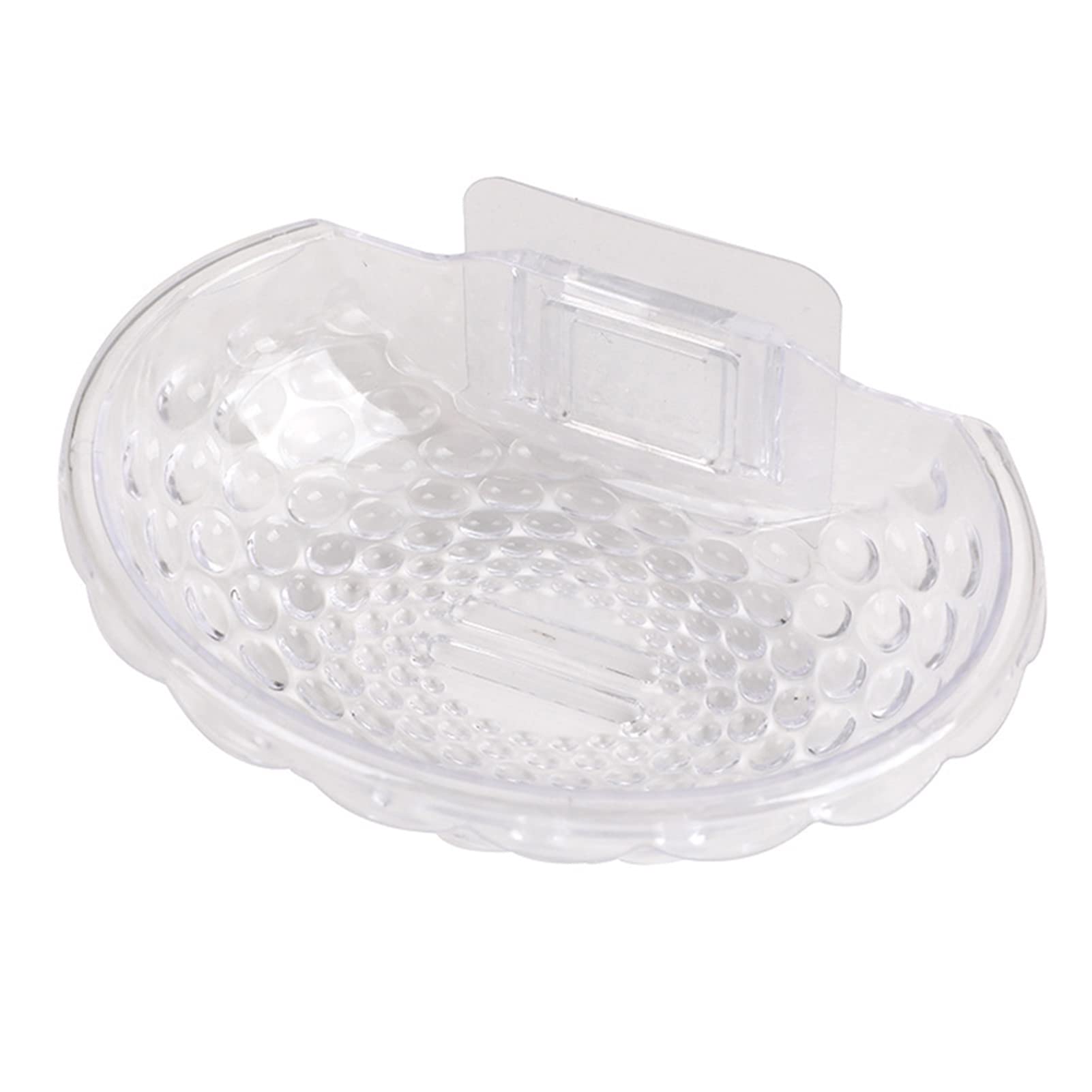 CHENMU Wall Mount Soap Holder - Shell Shaped Quick Drain Soap Dish for Shower & Bathroom, No Drill Adhesive Soap Box, Acrylic Soap Dispenser - Perfect for Bathrooms, Kitchens, and RV Showers