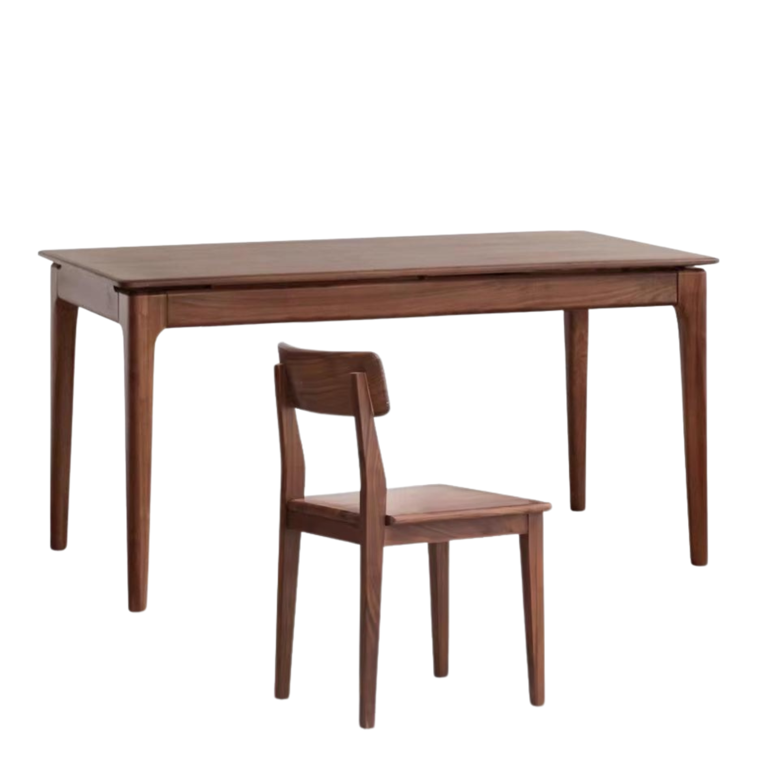 Premium Black Walnut Solid Wood Rectangular Dining Table - 72 Inch Rustic Farmhouse Style for Kitchen & Dining Room - Perfect for Family Gatherings & Dinner Parties