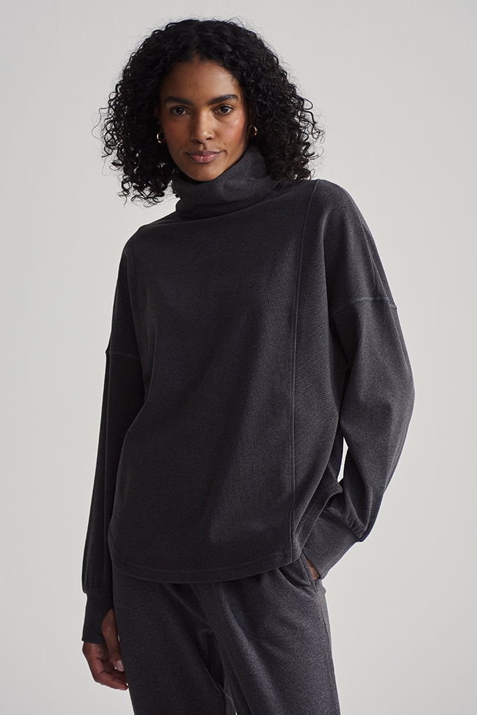 Varley Rainer Roll Neck Jumper - Soft Wool Blend Sweater for Women | Warm Winter Pullover | Casual & Office Wear | Perfect for Cold Weather & Layering