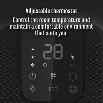 Sheffield CERAMIC DIGITAL TOWER HEATER PL2517 - Fast Heating Space Heater with Adjustable Thermostat, Energy Efficient for Home, Office & Bedroom Use