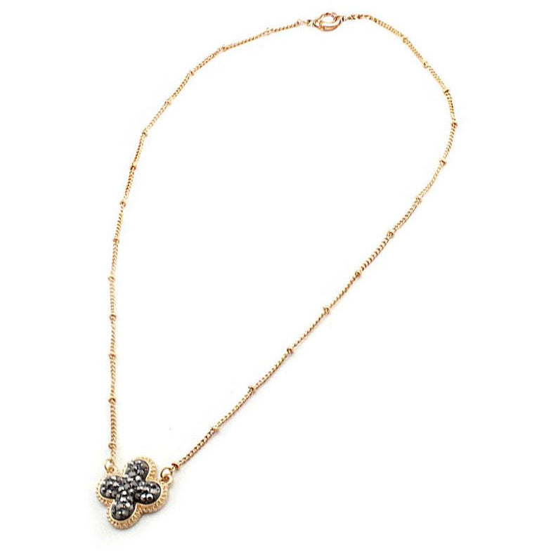 Gold Clover Necklace Set - Elegant Four Leaf Clover Pendant Jewelry for Women | Perfect for St. Patrick's Day, Birthday Gifts & Everyday Wear